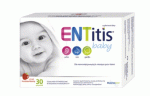 ENTitis Baby  proszek ze składnikami wspierającymi odporności u dzieci o smaku truskawkowym, 30 sasz.