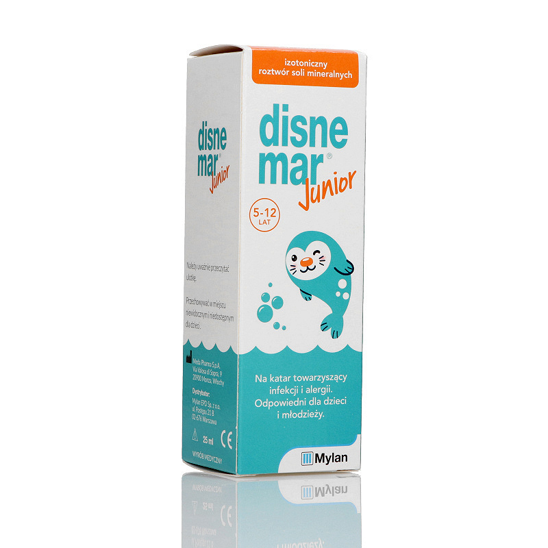 Disnemar Junior, aerozol do codziennej higieny nosa u dzieci, butelka 25 ml