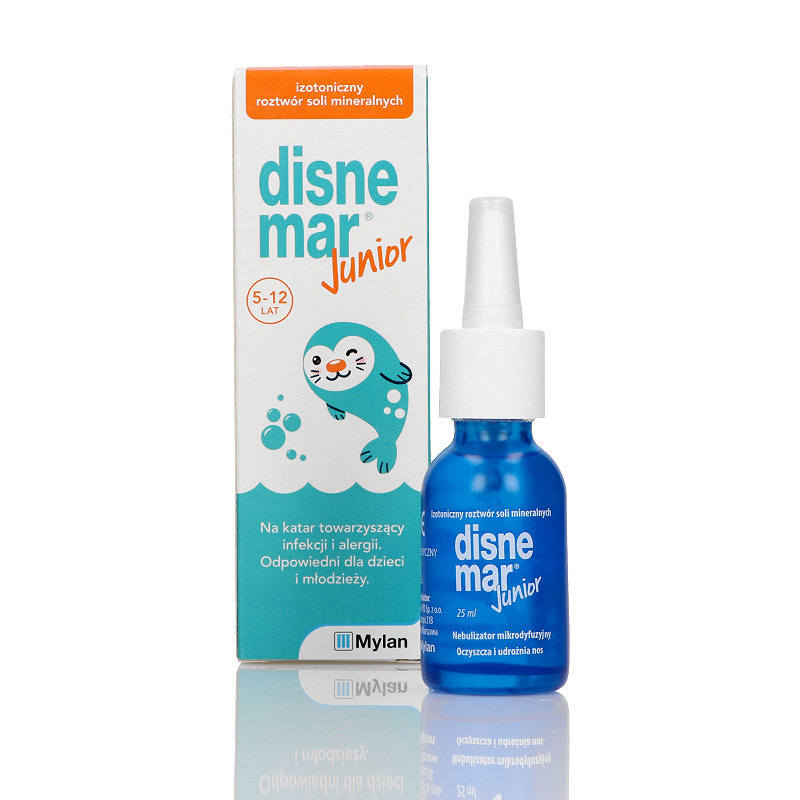 Disnemar Junior, aerozol do codziennej higieny nosa u dzieci, butelka 25 ml