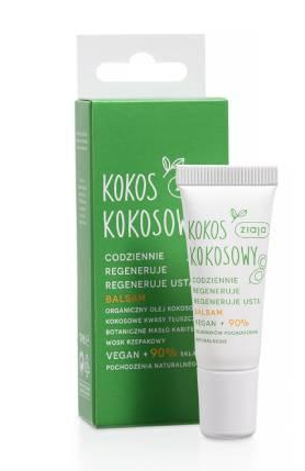 ZIAJA Kokos, balsam do ust, 10 ml