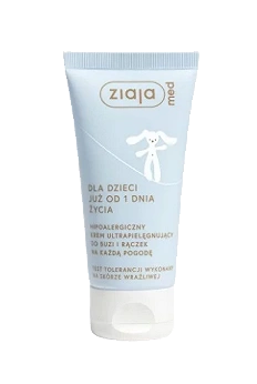 Ziaja Med, hipoalergiczny krem ultrapielęgnujący do buzi i rączek na każdą pogodę, 50 ml