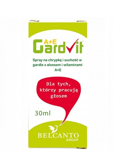 GardVit A+E spray na suchość gardła i chrypkę, butelka 30 ml
