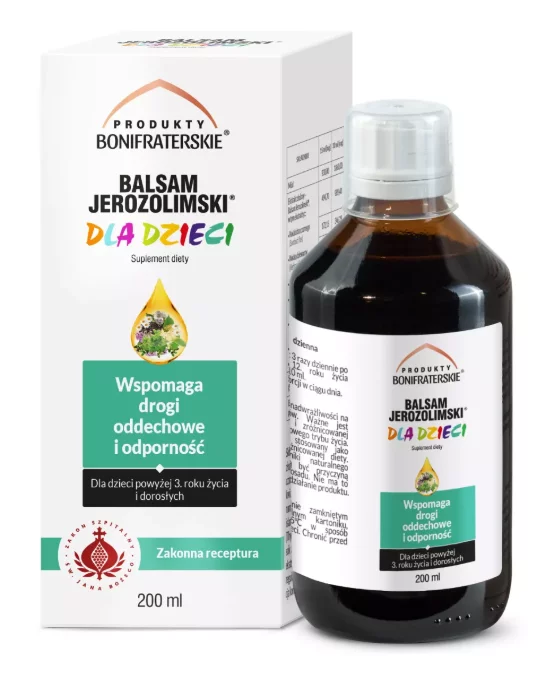 Balsam Jerozolimski Dla dzieci syrop, butelka 200 ml