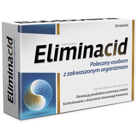Eliminacid, tabletki ze składnikami na utrzymanie równowagi kwasowej, 30 szt.