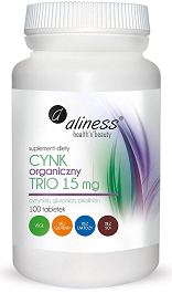 Aliness Cynk Organiczny TRIO 15 mg