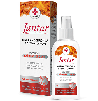 Jantar Medica, mgiełka ochronna do włosów z filtrami, 150 ml