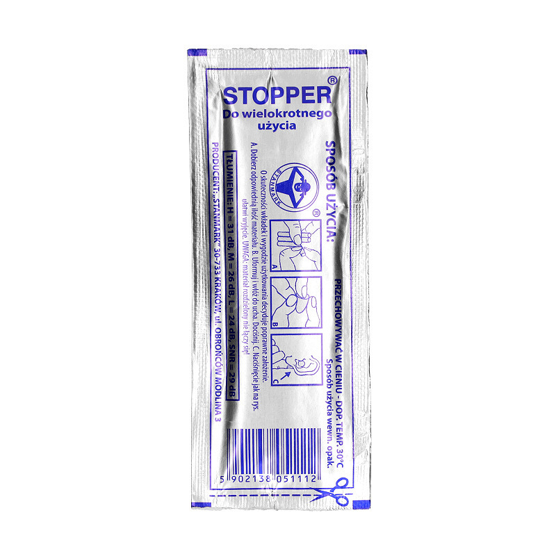 Stopper TYP MWD-11, stopper do uszu, 1 para