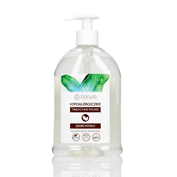 Barwa Hipoalergiczne mydło , szare w płynie, 500 ml