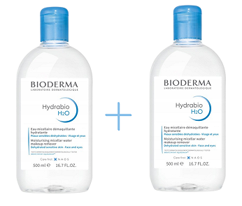 Bioderma Hydrabio H2O, płyn micelarny, 2 x 500 ml