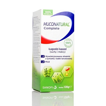 Muconatural Complete, syrop na kaszel suchy i mokry, butelka 94 ml
