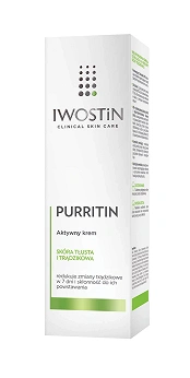 Iwostin Purritin, krem aktywny na dzień eliminujący niedoskonałości, 40 ml
