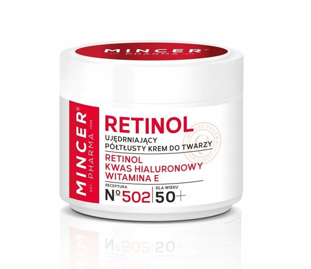 Mincer Group MINCER Retinol, ujędrniający, półtłusty krem do twarzy, 50 ml — Składniki i ocena
