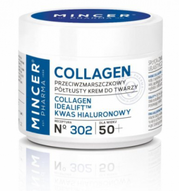 Mincer Group MINCER Collagen, przeciwzmarszczkowy, krem półtłusty do twarzy, 50 ml — Składniki i ocena