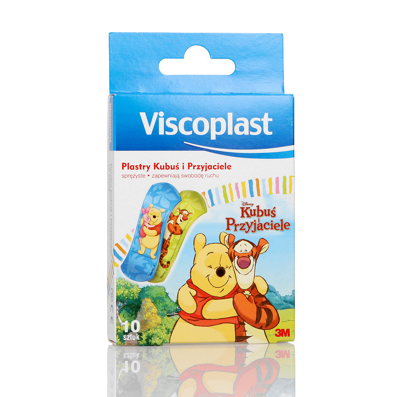 Plastry Kubuś i Przyjaciele, zestaw miękkich, elastycznych plastrów, 72 x 25 mm, 10 szt.