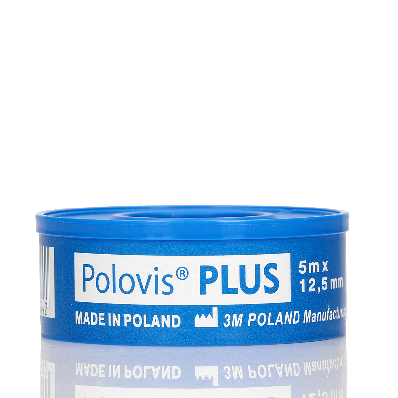 Polovis Plus , przylepiec do zabezpieczenia opatrunków, 5 m x 12,5 mm, 1 szt.