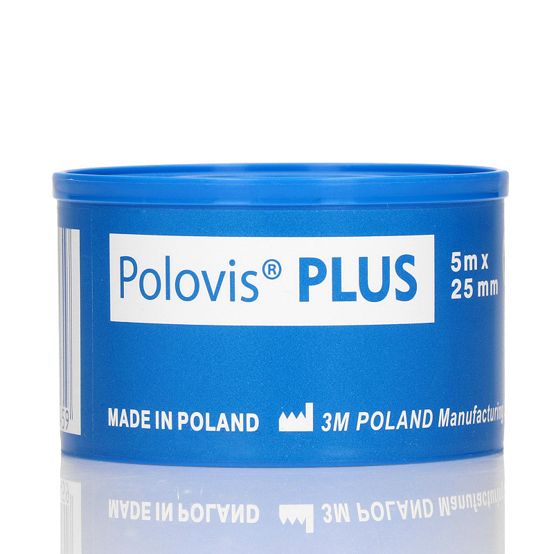 Polovis Plus , przylepiec do zabezpieczenia opatrunków, 5 m x 25 mm, 1 szt.
