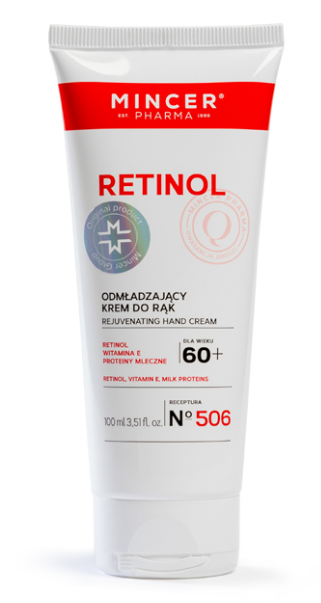 Mincer Group Mincer Retinol 60 +, odmładzający krem do rąk, 100 ml — Składniki i ocena