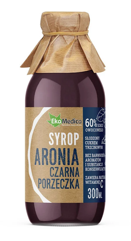 EkaMedica, syrop aronia czarna porzeczka, 300 ml