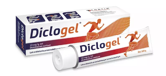 Diclogel 10 mg/g żel o działaniu przeciwbólowym, 100 g