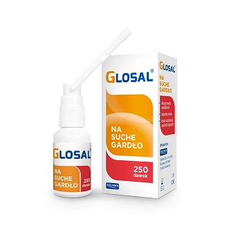 Glosal, spray na suche gardło, 25 ml (250 dawek)