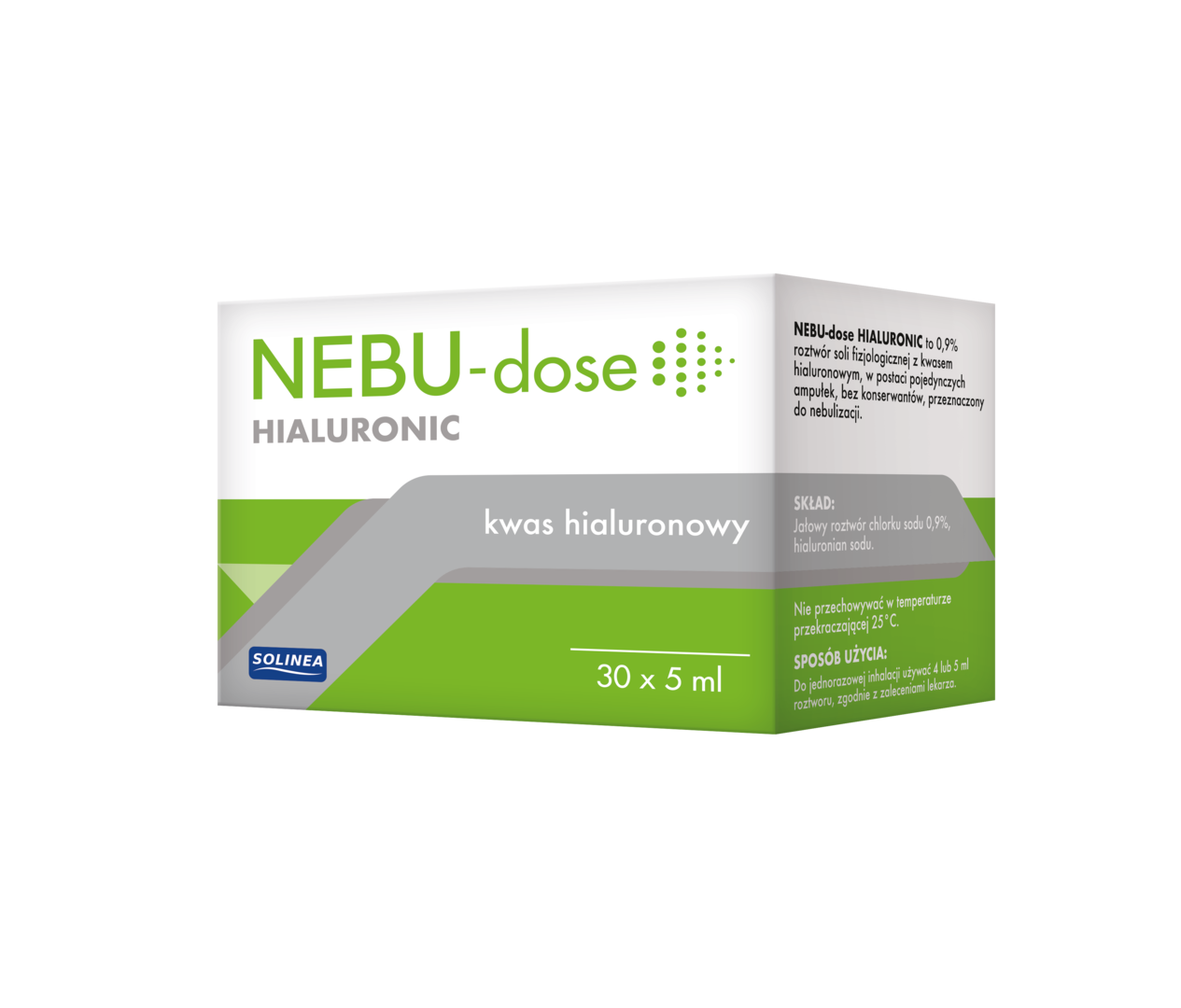 Nebu-Dose Hialuronic roztwór do terapii inhalacyjnej, 30 ampułek, 5 ml