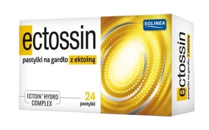 Ectossin, 24 pastylki na gardło z ektoiną
