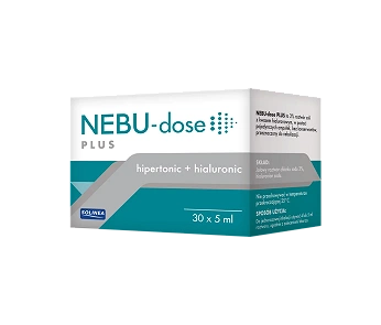 NEBU-dose PLUS, roztwór do inhalacji przeznaczony do terapii inhalacyjnej, poprawiający komfort oddychania, 30 ampułek, 5 ml