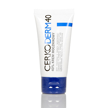 Cerkoderm 40, krem na zrogowaciałą skórę i łuszczycę paznokcia, tuba 50 ml