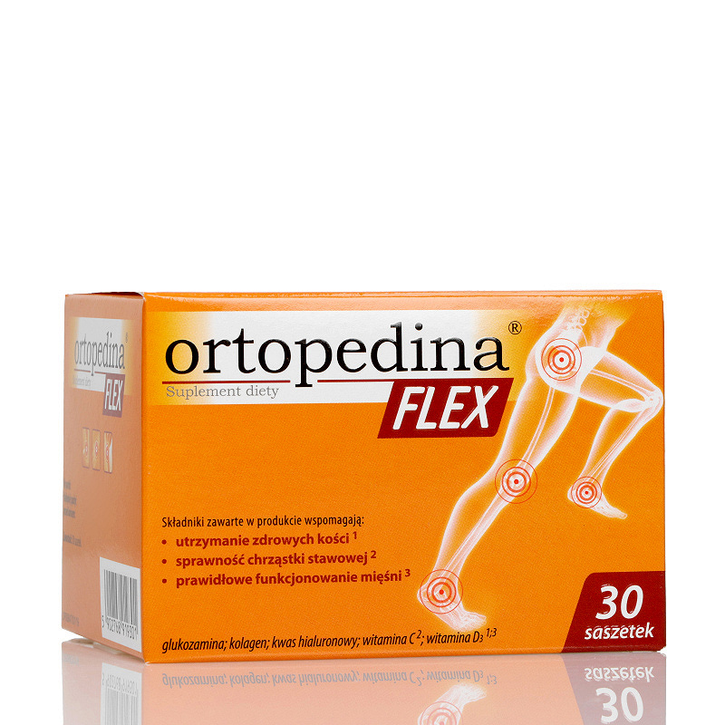 Ortopedina Flex, proszek ze składnikami wspierącymi utrzymanie zdrowych kości, 30 sasz.