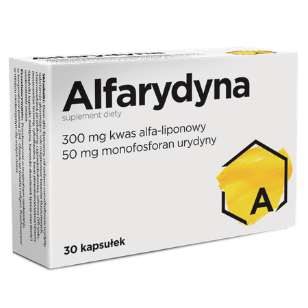 Alfarydyna, kapsułki antyoksydacyjnie ze składnikami wspierającymi funkcjonowanie układu nerwowego, 30 szt.