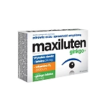 Maxiluten ginkgo+ tabletki ze składnikami wspierającymi oczyi sprawność umysłową, 30 szt.