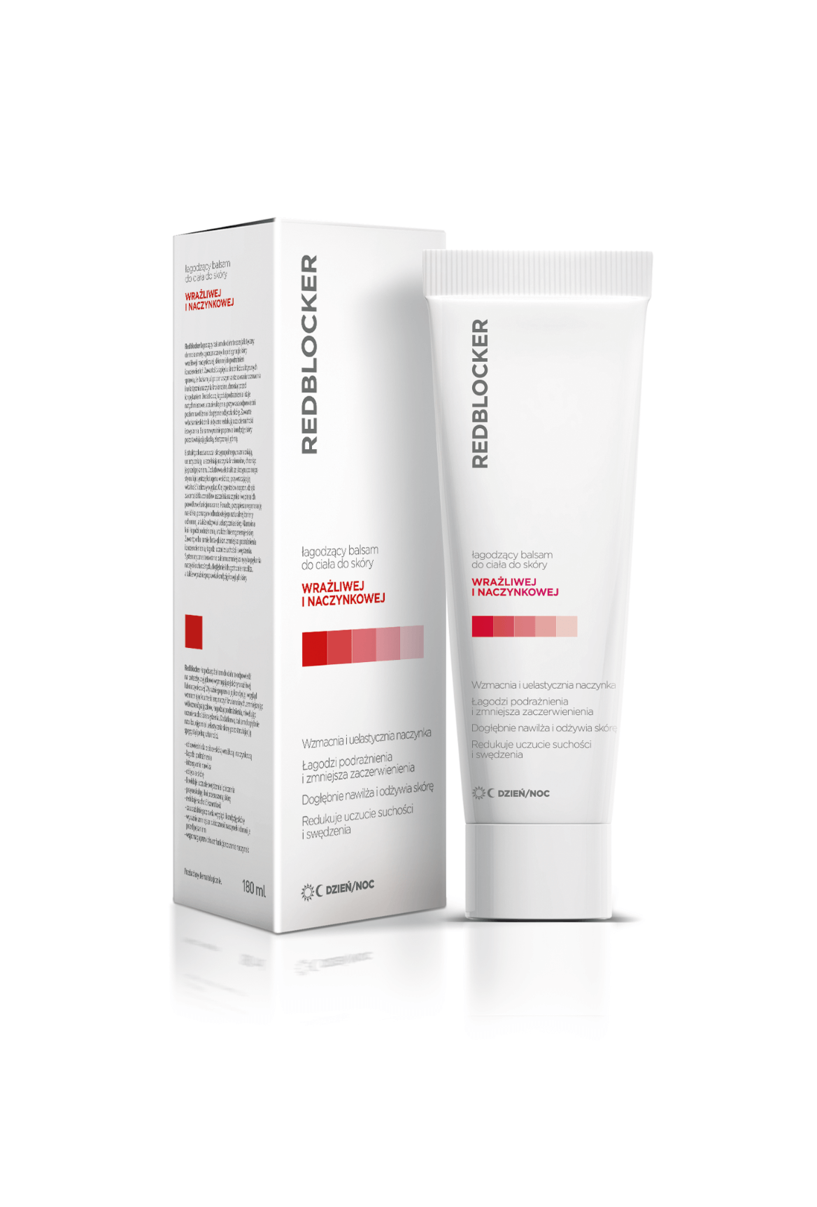 Redblocker, balsam do ciała do skóry wrażliwej i naczynkowej, 180 ml