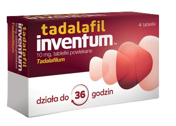 Tadalafil Inventum 10mg, 4 tabletki