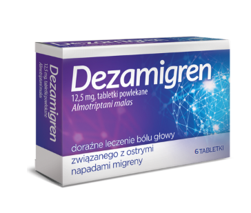 Dezamigren 12,5 mg 6 tabletek