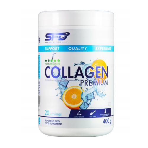 SFD Collagen Premium, proszek o smaku pomarańczy, 400 g
