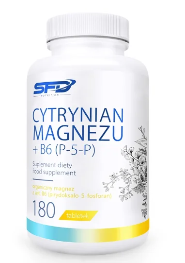 SFD Cytrynian Magnezu + B6 (P-5-P) 180 tabletek