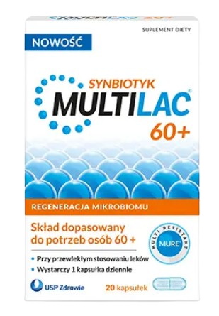 Multilac 60+ 20 kapsułek
