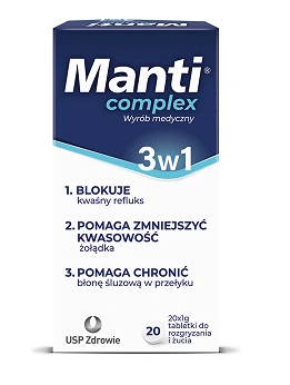 Manti Complex, 20 tabletek do rozgryzania i żucia