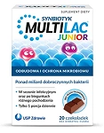 Multilac Junior czekoladki bez cukru ze składnikami uzupełniającymi florę bakteryjną, 20 szt.