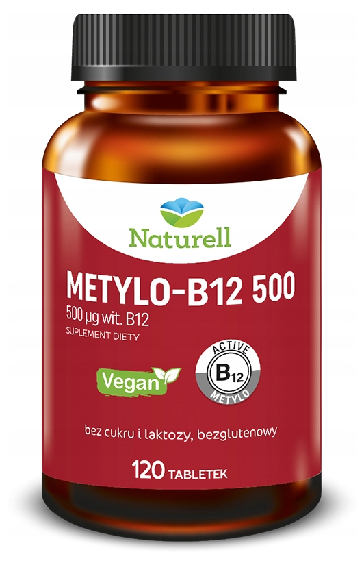 Naturell, Metylo-B12 500  120 tabletek