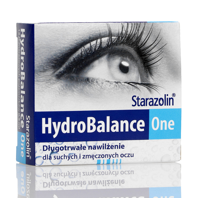 Starazolin HydroBalance One, krople nawilżające oczy przy podrażnieniu, 12 x 0,5 ml