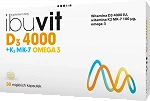 Ibuvit D3 4000 + K2 MK7 Omega 3 kapsułki ze składnikami wzmacniającymi odporność, 30 szt.