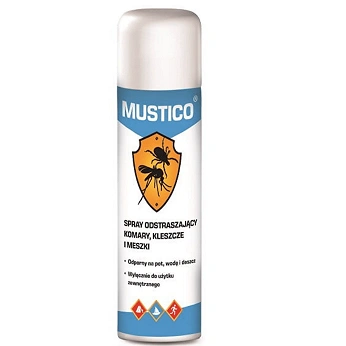 Spray Mustico odstraszający insekty, przeciw komarom, kleszczom, 100 ml