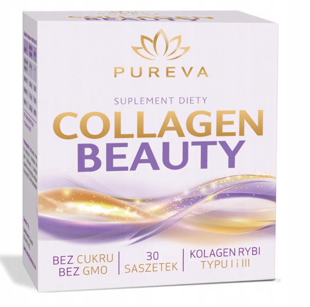 Pureva Collagen Beauty o smaku gruszki 30 saszetek