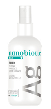 Nanobiotic Silver, spray o działaniu antybakteryjnym na skórę i błony śluzowe, 150 ml