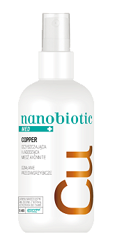 Nanobiotic Med Copper, spray o działaniu przeciwgrzybiczym, 150 ml