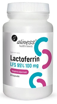 Aliness Lactoferrin LFS 90% 100 mg, 30 kapsułek