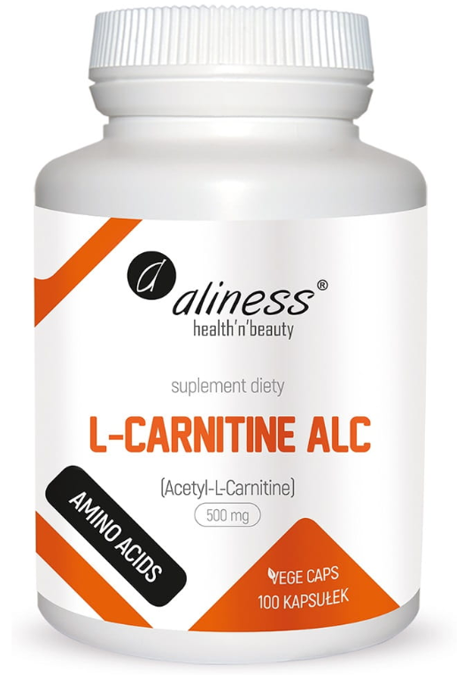 Aliness L-Carnitine ALC 500 mg 100 vege kapsułek