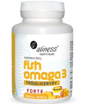Aliness Fish Omega 3 Forte, 60 kapsułek