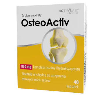 OsteoActive, kapsułki ze składnikami wspomagającymi utrzymanie zdrowych kości i zębów, 40 szt.